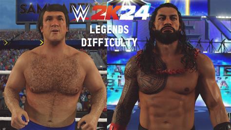 Wwe K Pc Legend Difficulty Bruno Sammartino Vs Roman Reigns