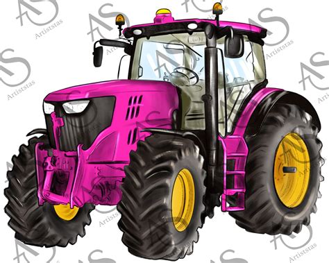 Pink John Deere Tractor