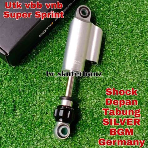 Jual Shock Depan Tabung Silver BGM Germany Utk Vespa Fork 3 Vbb Vnb