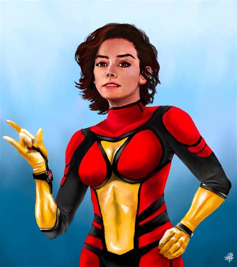 Daisy Ridley as Spider-Woman (Jessica Drew) in the MCU! Painting by Me ...