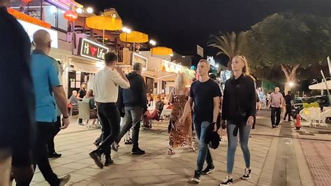 Puerto Del Carmen Lanzarote Spain Update Night Walk