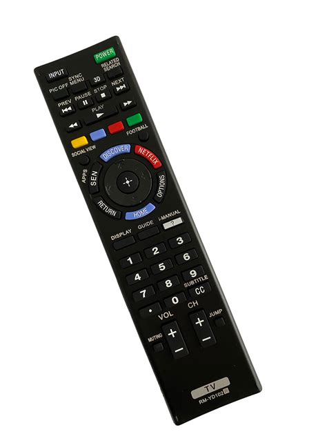 Replace Remote Rm Yd For Sony Bravia Tv Xbr X B Xbr X B Xbr