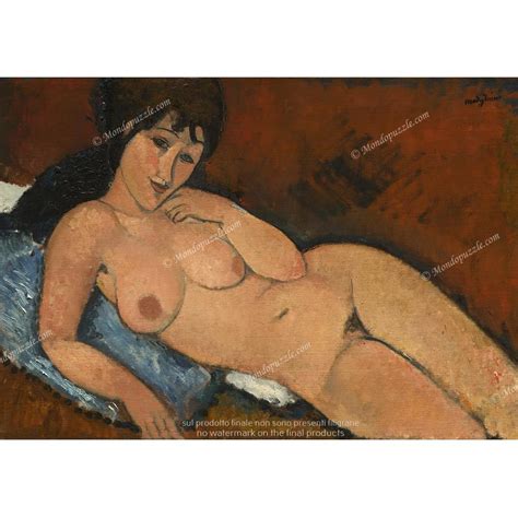 Puzzle Nude On A Blue Cushion Modigliani