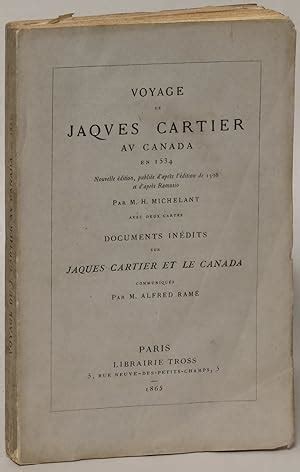 Voyage De Jaques Cartier Au Canada En 1534 Nouvelle Edition Publiee D