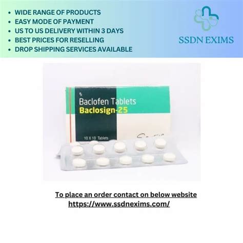 Baclosign Baclofen Tab At Rs Stripe Baclofen Tab In Nagpur