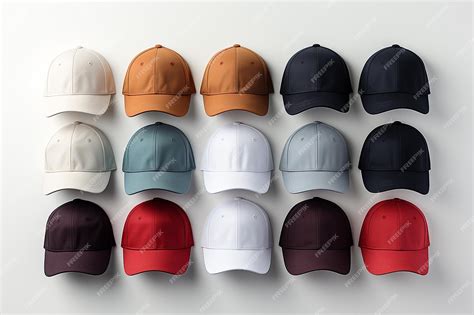 Premium AI Image | Blank Hat Mockup on White Background