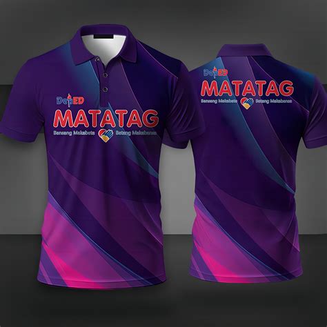 Deped Matatag Polo Uniform Sublimation Polo Shirt For Men And Woemn