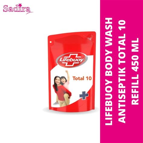 Jual Lifebuoy Sabun Mandi Cair Antiseptik Total Ml Shopee