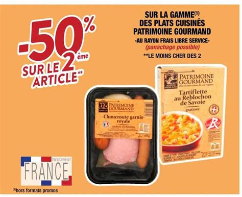 Promo Sur La Gamme Des Plats Cuisin S Patrimoine Gourmand Chez Migros