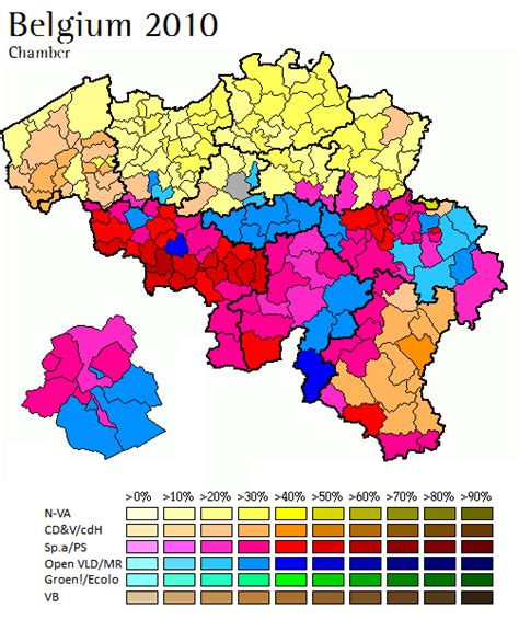 Belgium. Legislative Election 2010 | Electoral Geography 2.0