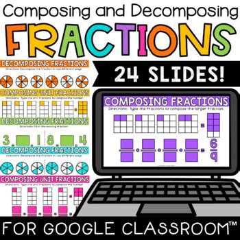 Composing And Decomposing Fractions Digital Math Center 4 NF 3b TPT