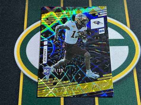 Prestige Football Xtra Points Gold Rashod Bateman Rc Ravens