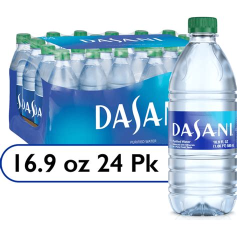 Dasani Purified Water Bottles Enhanced With Minerals 169 Fl Oz 24 Pack Spring Needlers