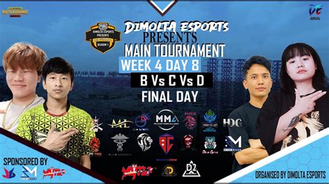 DIMOLTA ESPORTS PRESENTS MAIN TOURNAMENT WEEK 4 FINAL DAY GROUP