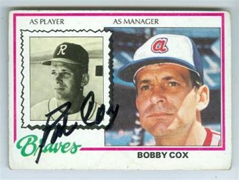 Bobby Cox Baseball Slabbed Autographed Cards