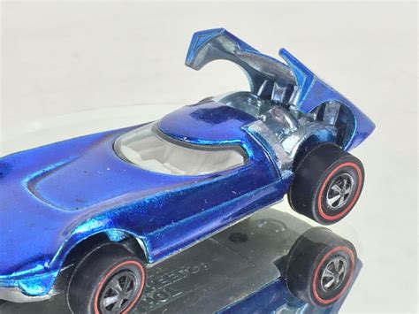 Hot Wheels Redline Turbofire Blue Vintage 1968 Mattel Usa