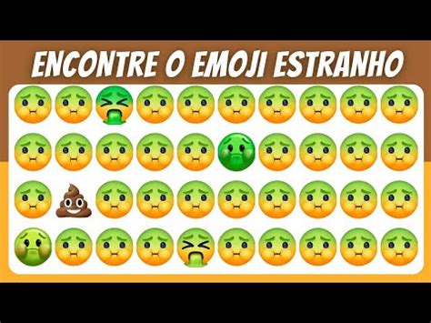 Como Est O Os Seus Olhos Encontre O Emoji Diferente Find The Odd