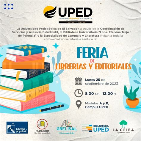 Feria De Librerías Y Editoriales Universidad Pedagógica De El Salvador