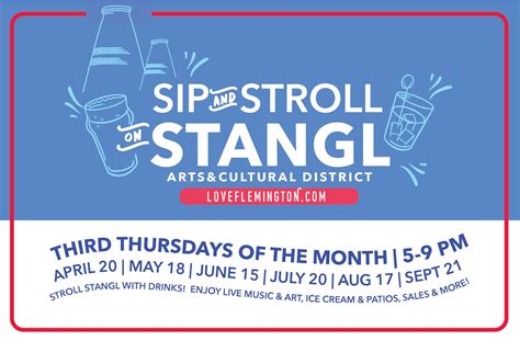 Sip And Stroll On Stangl Love Flemington