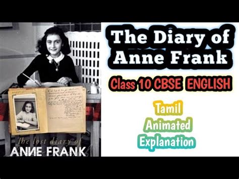 The Diary Of Anne Frank Class 10 English Animated Tamil Explanation