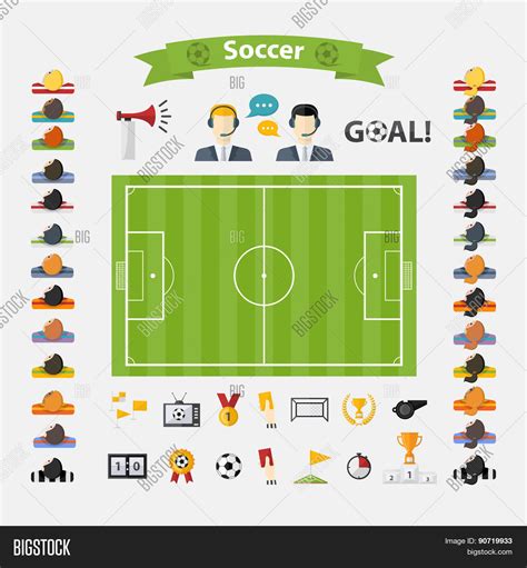 Soccer Icons Set Vector & Photo (Free Trial) | Bigstock