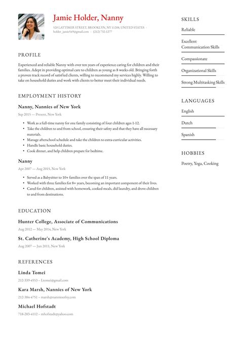 Babysitting resume maker - qustarchitecture