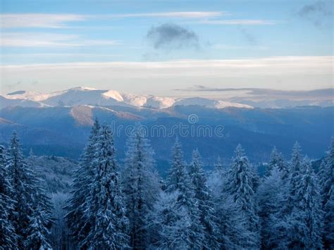 Winter Landscape from Bucegi Mountains, Romania Stock Image - Image of ...