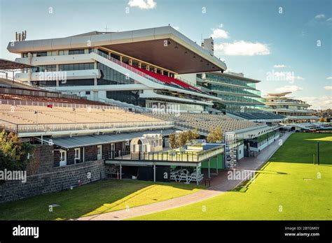 Melbourne, Australia - Spectator seating area at the Flemington ...