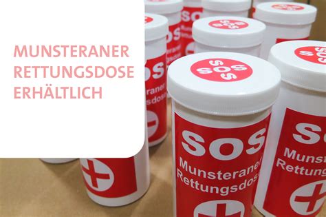 Munsteraner Rettungsdose Sonnen Apotheke Munster