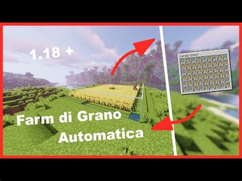 Come Costruire Una Farm Di Grano Automatica Minecraft Tutorial 1 18