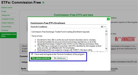 如何啟用td Ameritrade 101檔免交易費etf服務how To Enroll In Commission Free Etfs