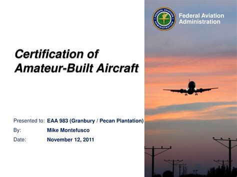 Ppt Certification Of Amateur Built Aircraft Powerpoint Presentation Free Download Id 4124618