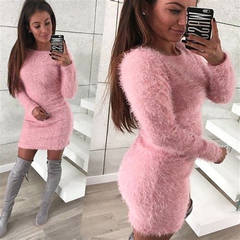 Pin By Stacy💋 ️💋bianca Blacy On Clothing Pink Sweaterdresses Batwing