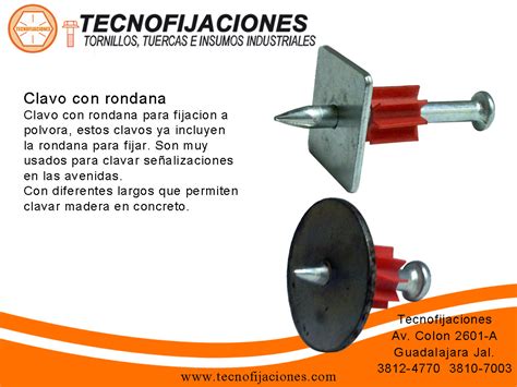 Tecnofijaciones Sistemas De Fijacion Clavo Con Rondana