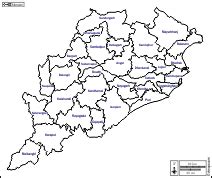 Outline Map Of Odisha