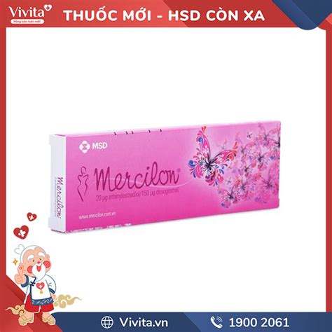 Thuốc Tránh Thai Mercilon Hộp 21 Viên Nhà Thuốc Vivita