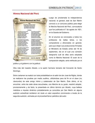 Simbolos patrios del perú PDF Descarga Gratuita