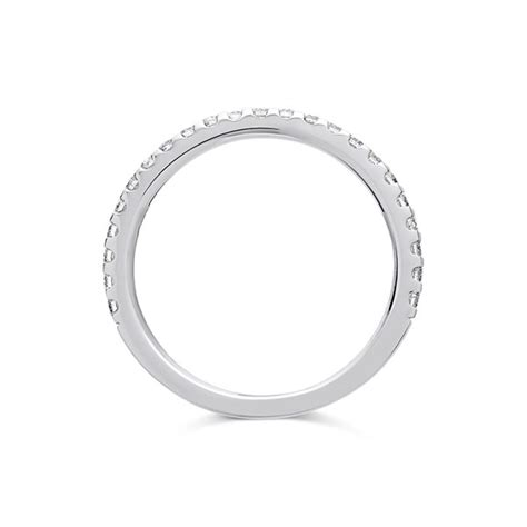 Ct White Gold Diamond Half Eternity Ring Ct Agi Certificated