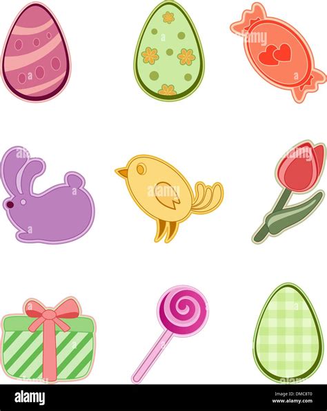 Easter Icons Stock Vector Images Alamy