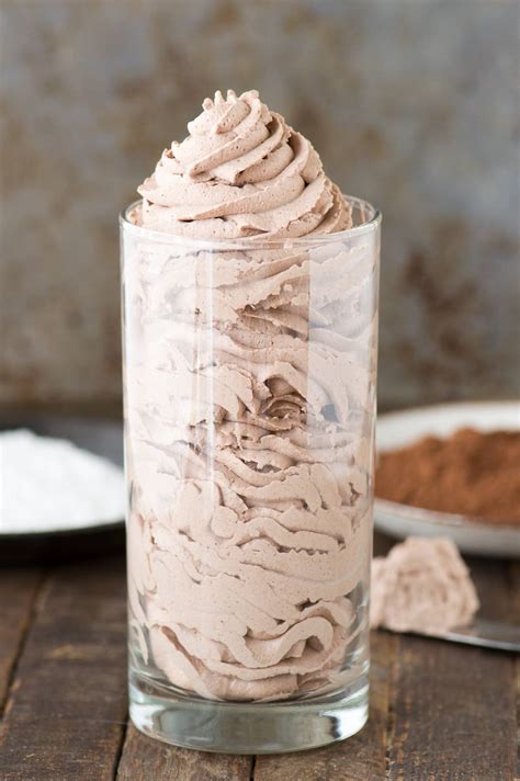 Chocolate Whipped Cream 3 Ingredient Chocolate Frosting