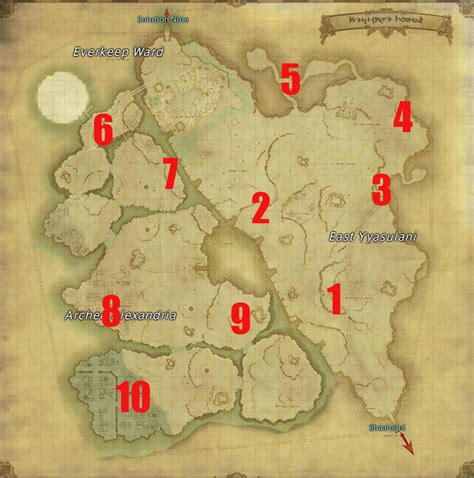 heritage  aether currents locations  ffxiv dawntrail