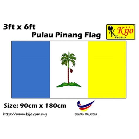 90cm X 180cm Pulau Pinang Flag #8747 – Kian Joo Marketing Sdn Bhd ...