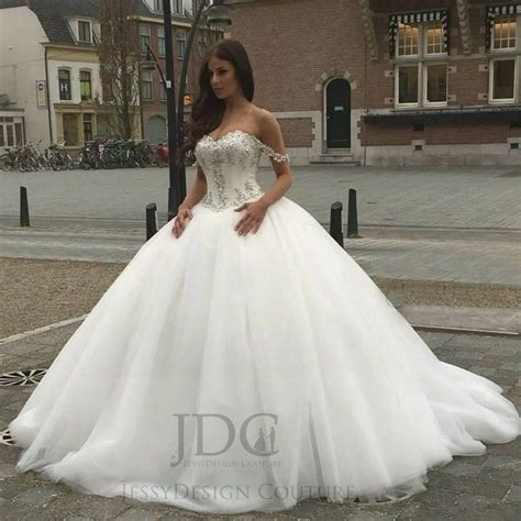 Lace Corset Ball Gown Wedding Dresses