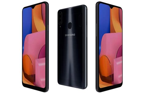 Samsung Galaxy A20s All Colors 3d Model By Rever Art