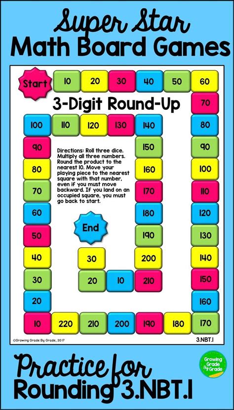 Math Board Games Multiplication Division Exponents Math Skills