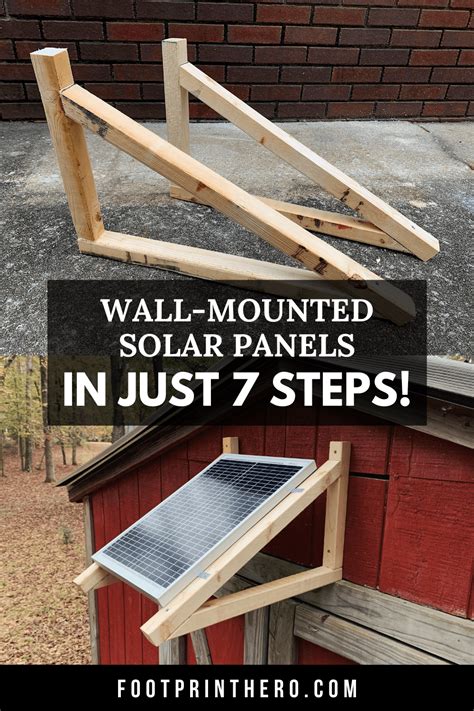 Diy Solar Panel Wall Mount Steps W Videos Footprint Hero