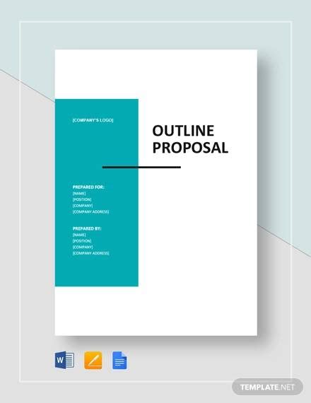 Free Basic Proposal Outline Templates In Pdf Ms Word Pages