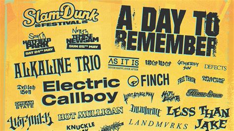 Slam Dunk Festival 2025 News Kerrang