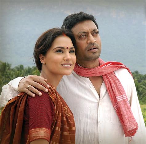 Lara Dutta and Irrfan Khan in “Billu.”