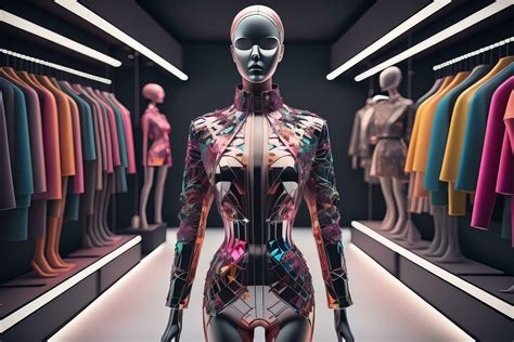 Futuristic fashion mannequin in the store. ai generative 27062088 Stock ...